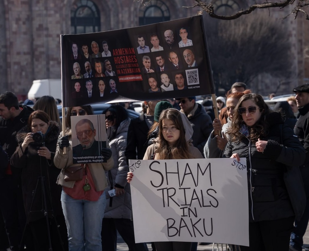 Митинг в поддержку лидеров Нагорного Карабаха, Ереван. Фото: Расмус Канбэк